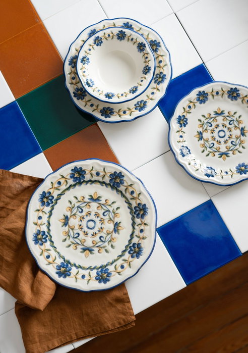 Hermia Tuscan Bloom Fulya Juego de Cena de 24 Piezas Multicolor